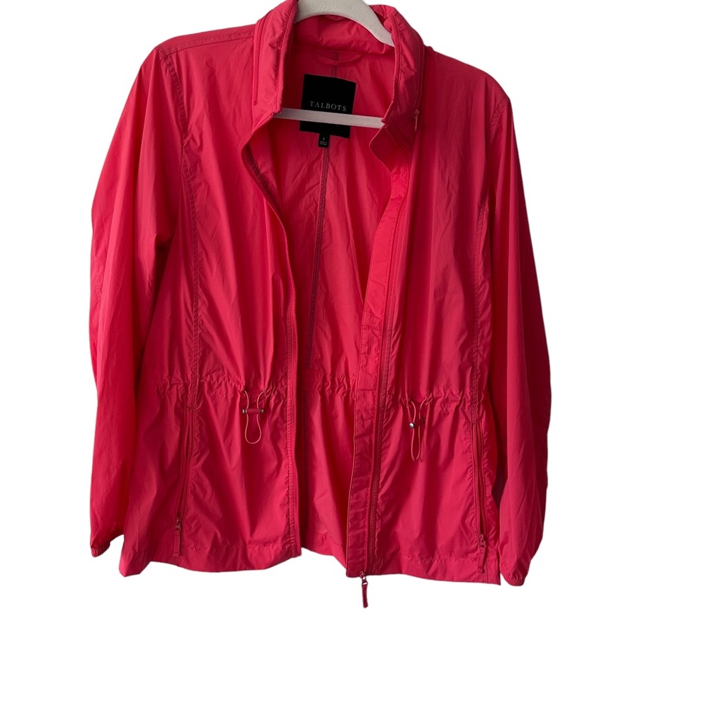 Talbots Lightweight Cargo Jacket Folding Pink Jac… - image 1